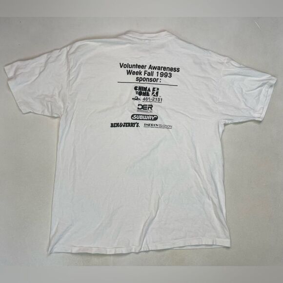 VINTAGE Plant Seeds For A Better Future Graphic T-Shirt Men XL 90s Single Stitch - Picture 7 of 9